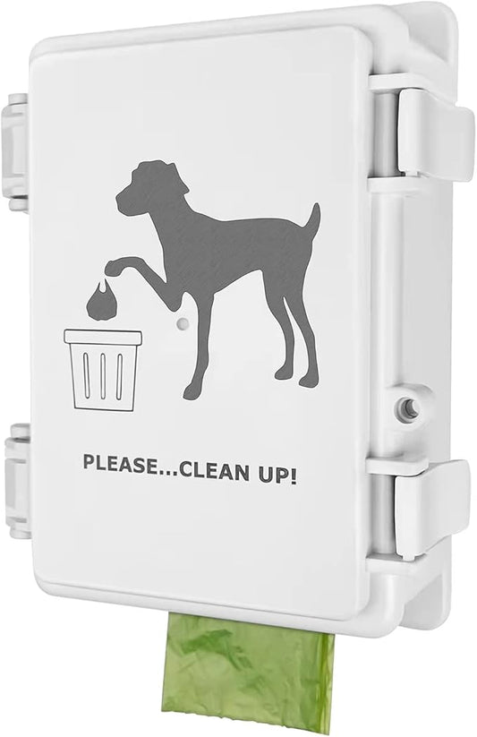 Dog Poop Bag Dispenser Wall Mounted Waterproof Outdoor Pet Waste Bags Dispenser by Onybte