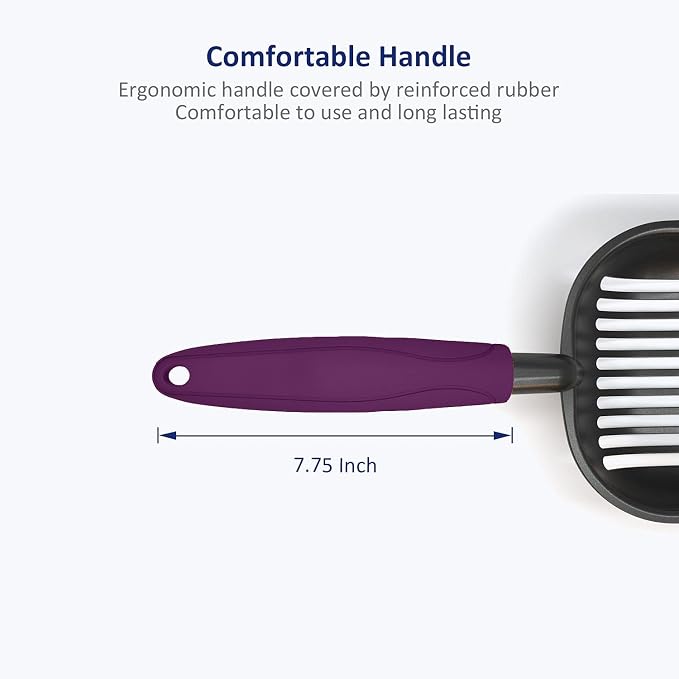 WePet Cat Litter Scoop, Non-Stick Plated Aluminum Alloy Sifter, Kitty Durable - Image 6