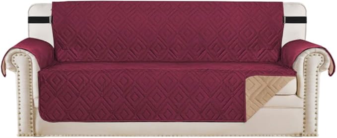 H.VERSAILTEX Reversible Sofa Slipcover Furniture Protector Water Resistant 2" by HVERSAILTEX