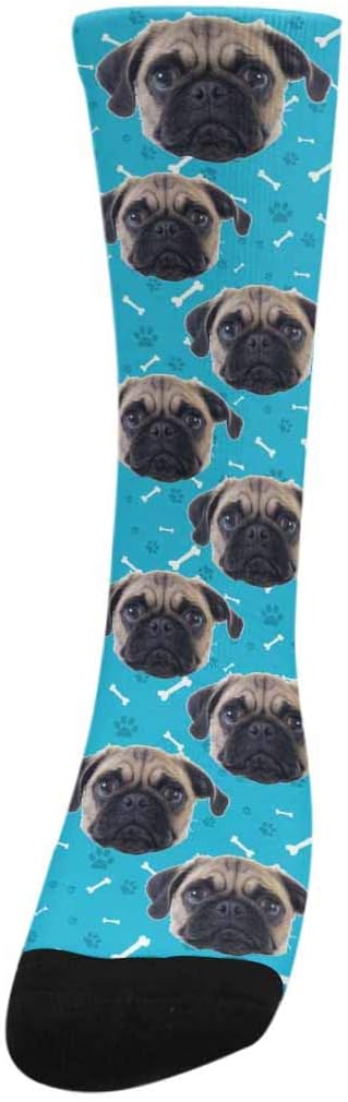 Custom Face Socks, Personalized Dog Lover Pet Photo Picture on Socks Unisex - Image 2