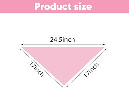 BRT Bearingshui Triangle Dog Bandana 12 Pack, Blank Dog Handkerchief Scarf - Image 5