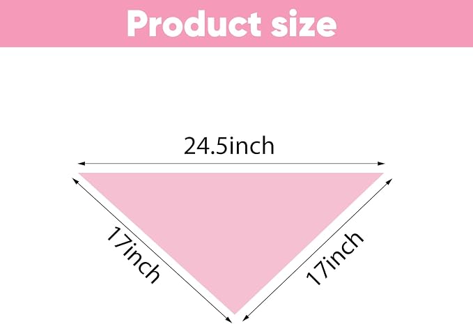 BRT Bearingshui Triangle Dog Bandana 12 Pack, Blank Dog Handkerchief Scarf - Image 5