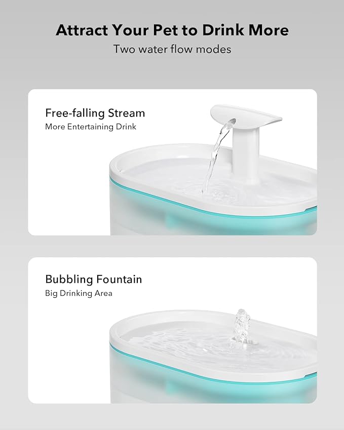 PETLIBRO Pet Water Fountain, Visible Water Level Design, 2.1L Quiet Pet Water - Image 3