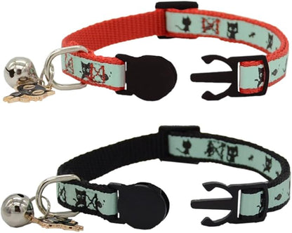 2 Pack Glow in The Dark Cat Collar - Image 2