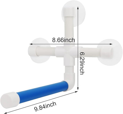 Hypeety Pet Parrot Bath Perches Rack Suction Cup Bird Window and Shower Perch - Image 2