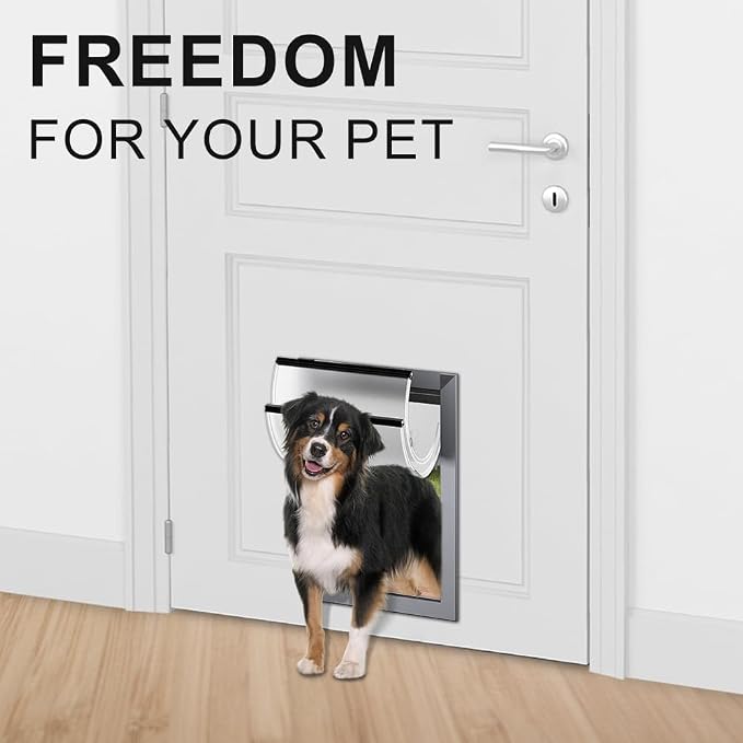 Rescumascer Medium Dog Door for Door, Doggie Door - Image 2