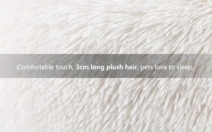 White Faux Fur Cat & Dog Beds 20 inches - Image 4