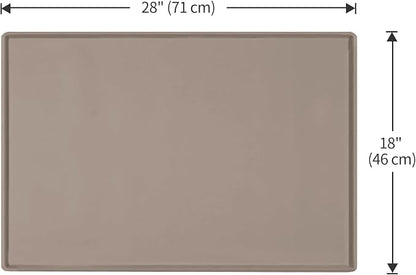 Dog Food Mat, Silicone Waterproof Food Tray, Non Slip Pet Bowl Mats Placemat - Image 5