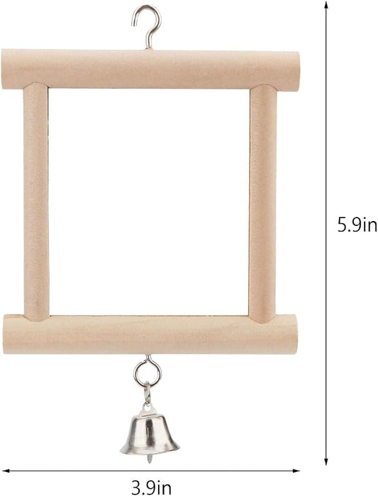 Hypeety Pet Bird Mirror with Bell Interactive Parrot Toy - Image 2