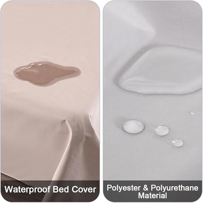 DUJUIKE Waterproof Bed Cover for Dog and Cats, Pet Hair Resistant Bed Sheet - Image 2