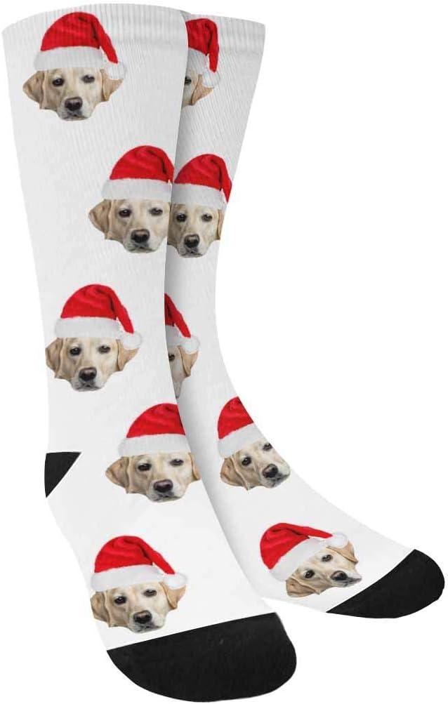 Custom Face Socks, Personalized Dog Lover Pet Photo Picture on Socks Unisex by Enjoy-yjl
