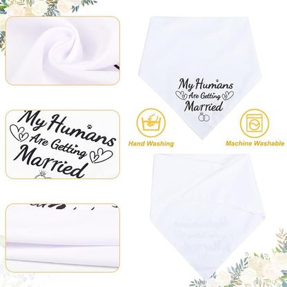 SZEE Engagement Gifts for Couples, 2 Pack My Humans are Getting Married Dog - Image 2