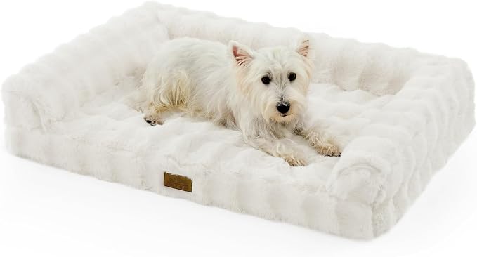 Faux Rabbit Fur Orthopedic Dog Bed, Dog Bed by COZYKISS