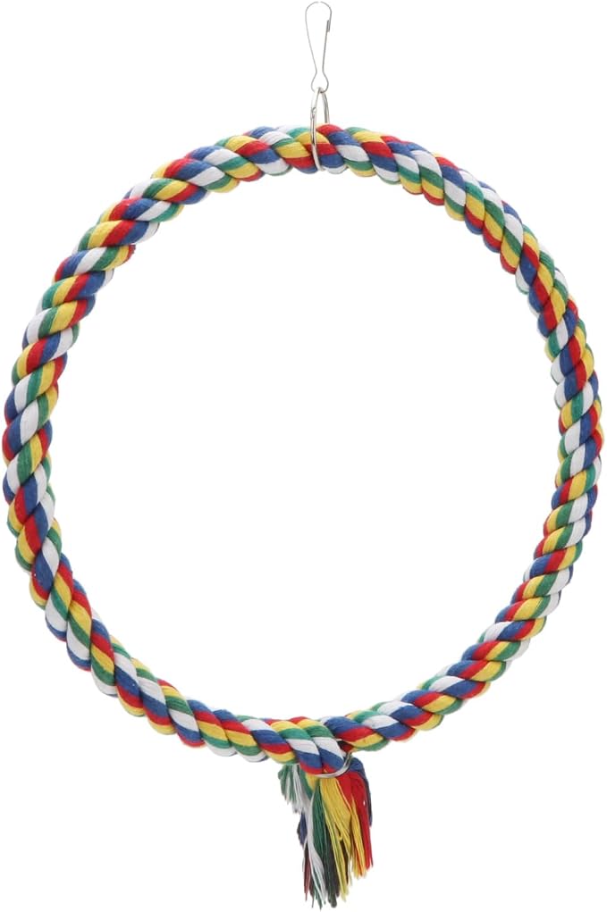 Bird Rope Swing Colorful Perch Climbing Toy - Image 5