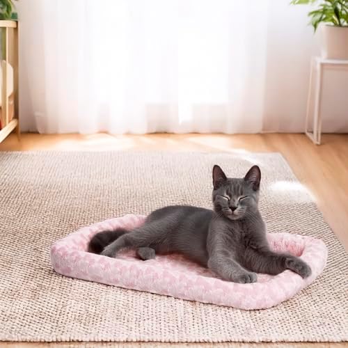MidWest Homes for Pets QuietTime Fashion XXS Dog Bed – Pink Faux Fur Bolster - Image 2