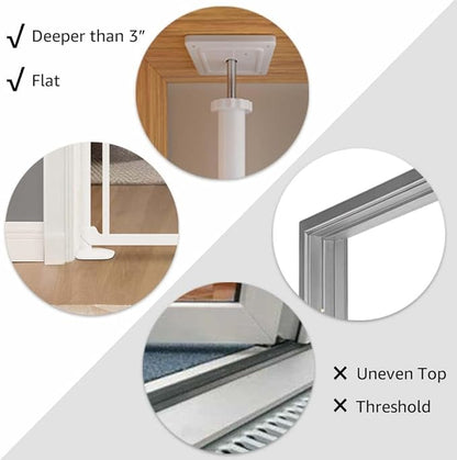 unipaws Transparent Clear Cat Safety Gate, Auto Closing and No Drilling Plus - Image 6