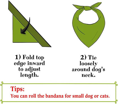 Birthday Girl Dog Bandanas 1 Pack, HBD Pet Scarves - Image 8