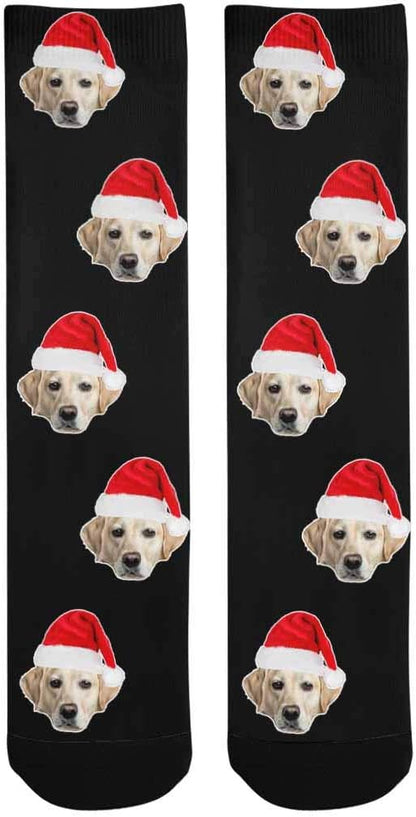 Custom Face Socks, Personalized Dog Lover Pet Photo Picture on Socks Unisex - Image 3