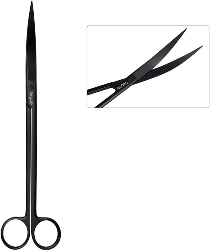 Segarty Aquarium Tools, 6 in 1 Stainless Steel Aquatic Plant Tweezers Scissor - Image 5