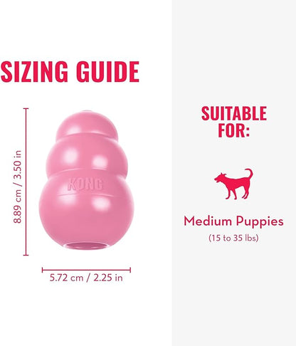 KONG - Puppy Toy Natural Teething Rubber - Fun to Chew, Chase and Fetch - - Image 4