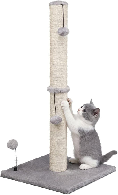 MECOOL 34“ Tall Cat Scratching Post Premium Basics Kitten Scratcher Sisal by MECOOL