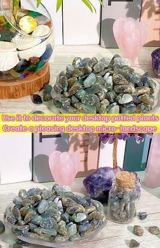 YATOJUZI Labradorite Aquarium Gravel Rocks Bulk Wholesale Tumbled Crystals - Image 5