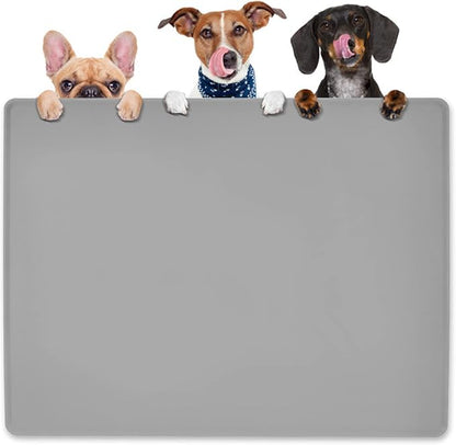 Pet Food Mat Pet Feeding Mat Silicone Placemat by Unknown