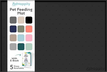 Dog Food Mat - Raised Edges Dogs Mat by PETHAPPILY