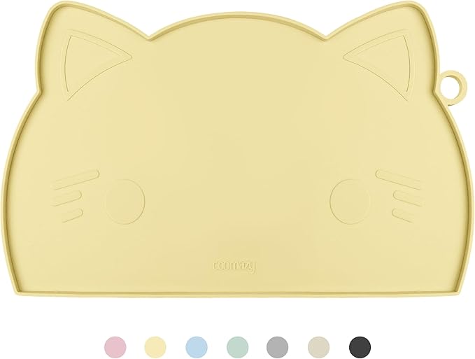 Coomazy Cat Food Mat, Thicker Dog Feeding Mat by Coomazy