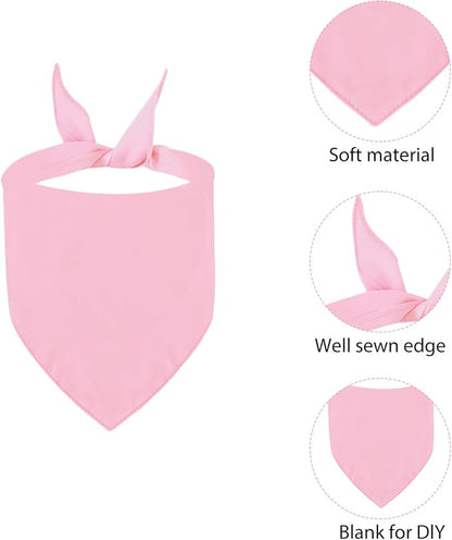 BRT Bearingshui Triangle Dog Bandana 12 Pack, Blank Dog Handkerchief Scarf - Image 2