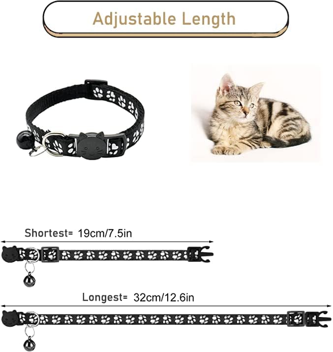 2 Pack Cat Collars Quick Release Reflective Kitten Collar - Image 3