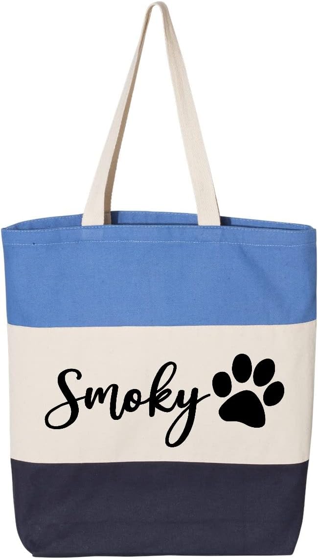 Custom Dog Tote Bag Personalized Dog Mom Gift Dog Toys Totes Pet Gift Custom by IHK
