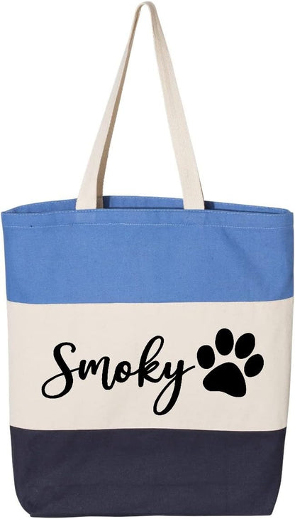 Custom Dog Tote Bag Personalized Dog Mom Gift Dog Toys Totes Pet Gift Custom by IHK