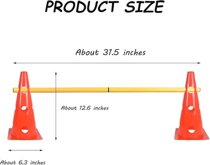 TNZMART Dog Agility Hurdle Cones Pet Jump Training Set Dog Agility Course - Image 4