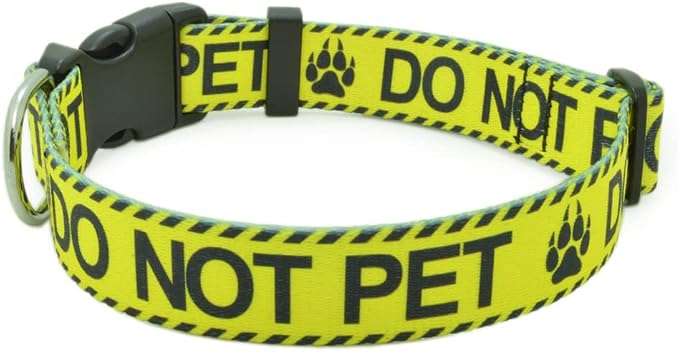Dog Collar for DO NOT PET, Sturdy Durable by DWOOFG