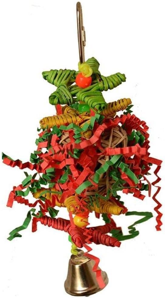 Super Bird Creations SB971 Xmas Crinkle Little Star Bird Toy, Small Bird Size by SuperBirdCreations