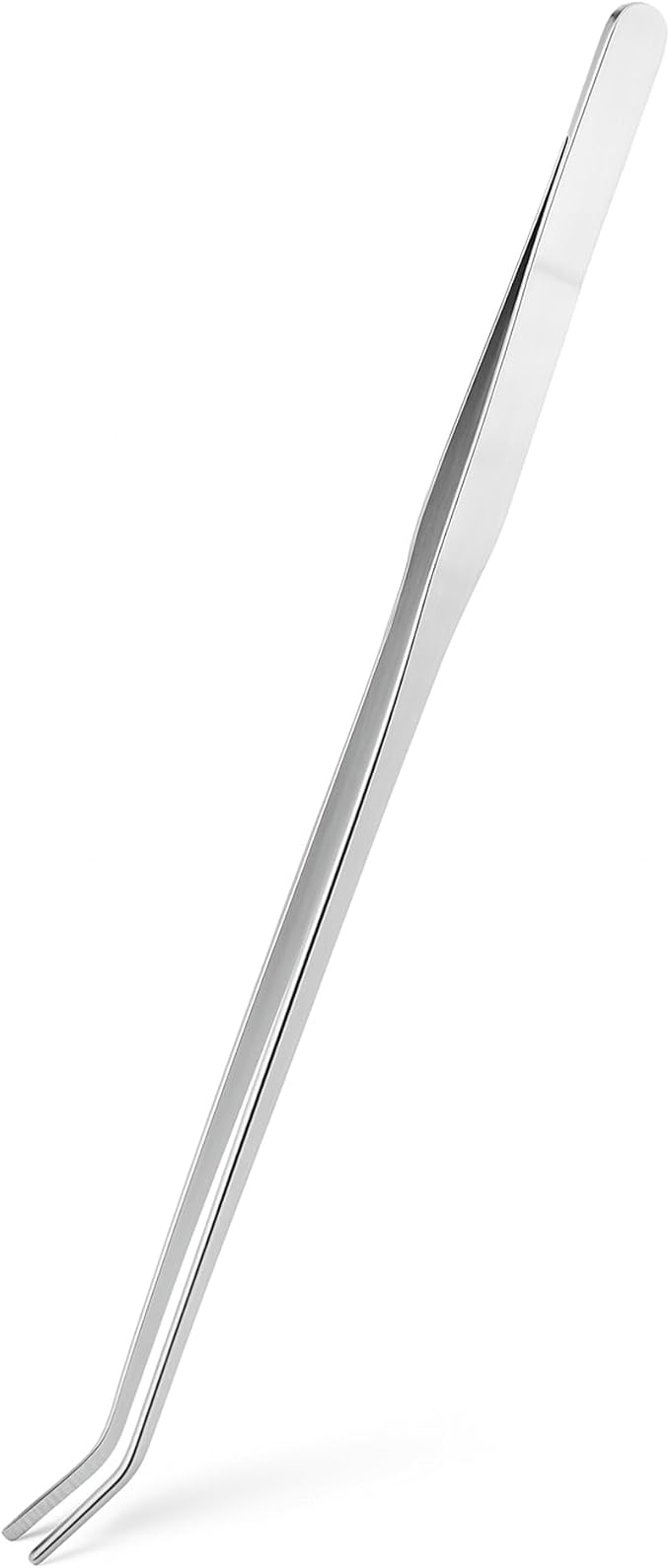 Mandala Crafts 15 Inches Silver Stainless Steel Curved Aquarium Tweezers by MandalaCrafts