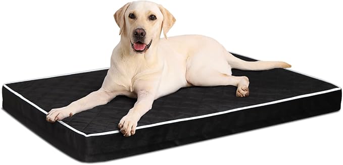 Orthopedic XL Dog Beds Large Sized Dog Waterproof Pet Kennel Pad by NUPIDAPet%E2%80%99sHome
