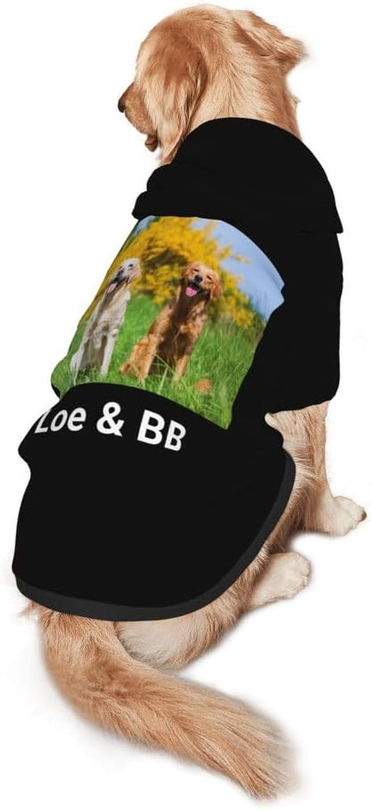 Customized Dog Hoodie with Name Logo Personalized Text Soft & Warm - Image 2