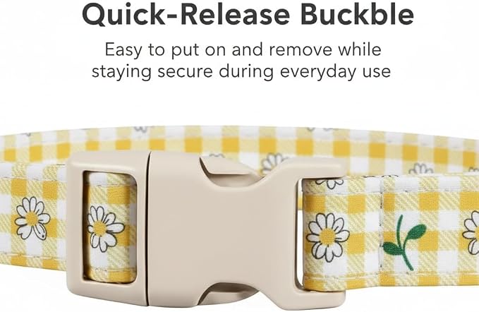 Cute Dog Collar, Spring Summer Design Floral Collar - Image 3