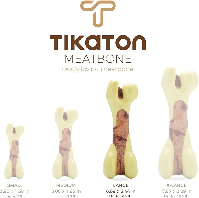Tikaton Dog Chew Toys for Aggressive Chewers, Peanut Butter Flavor Durable Dog - Image 6