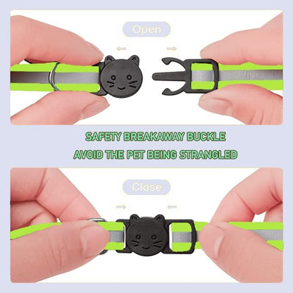 2 Pack Cat Collars Quick Release Reflective Kitten Collar - Image 2