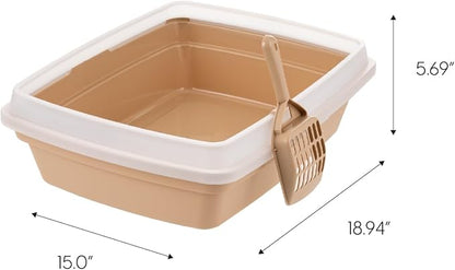 IRIS USA Cat Litter Box, Open Top - Image 2