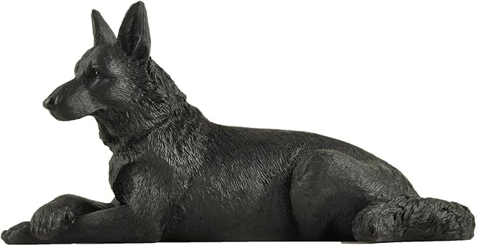 JFSM INC. 6" Black German Shepherd Dog Figurine – Hand-Painted Gift - Image 5