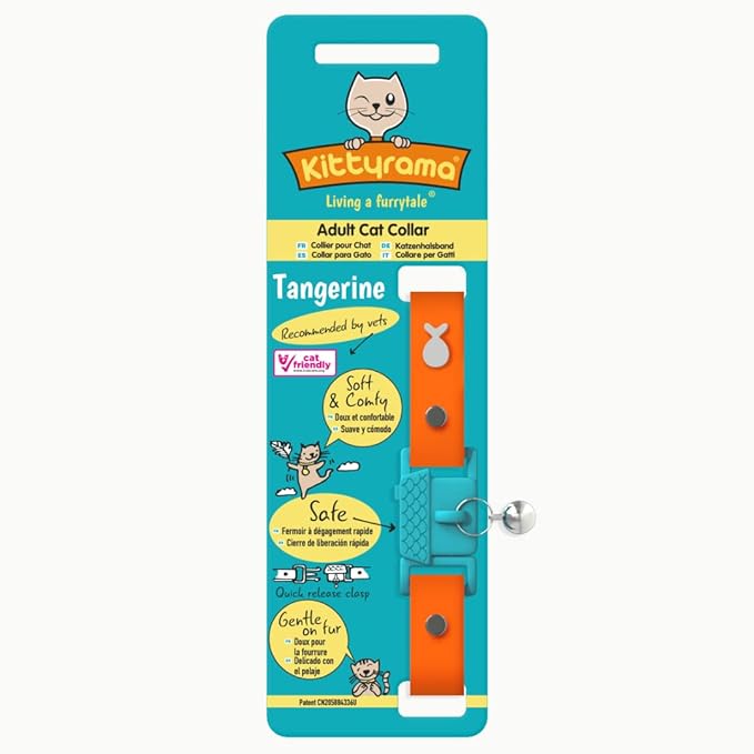 Kittyrama Tangerine Cat Collar - Image 6