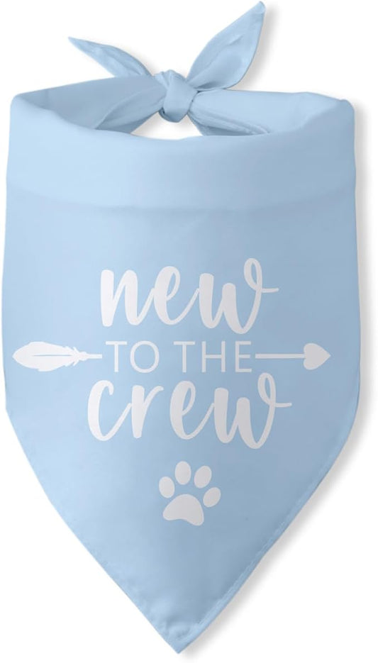 New to The Crew Dog Bandana Puppy Gift by PwrlveiutforYou