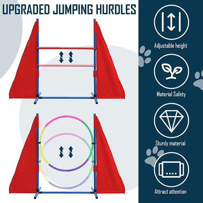 Dog Agility Course Backyard Set, Dog Agility Equipment, Portable Agility - Image 3