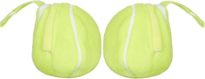 PetDroid 2 Pack Replacement Dog Ball Tennis Plush Cover by Petdroid