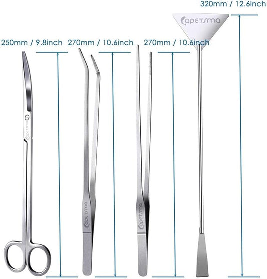 Capetsma Aquascape Long Stainless Steel Plant Tools Set - Image 2
