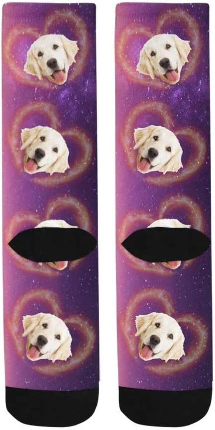 Custom Face Socks, Personalized Dog Lover Pet Photo Picture on Socks Unisex - Image 5
